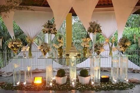 Inspiração decoração da mesa do bolo - 16