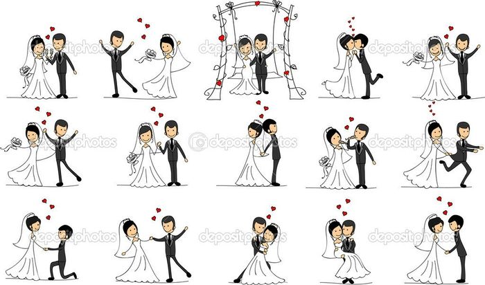 Inspiração de cartoons para casamento - 19