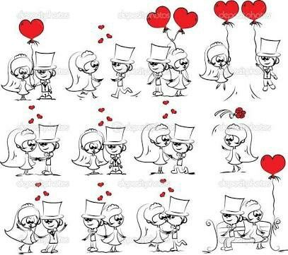 Inspiração de cartoons para casamento - 33