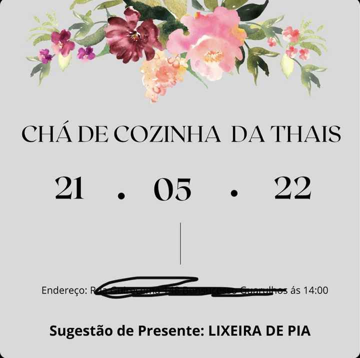 Chá de Cozinha - 1