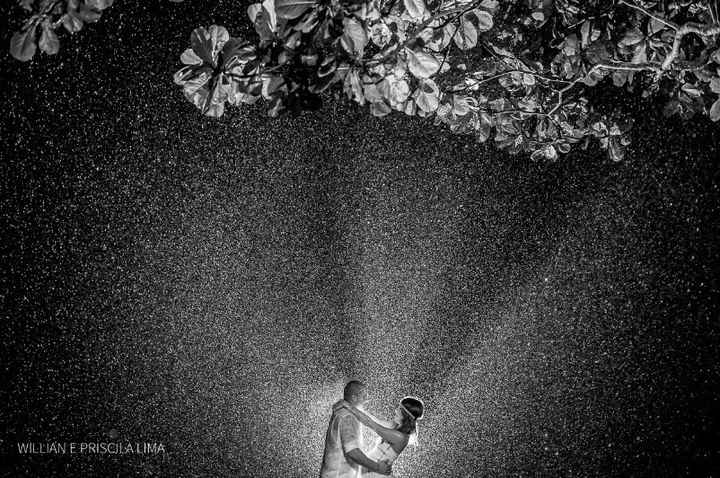 Casamento com chuva