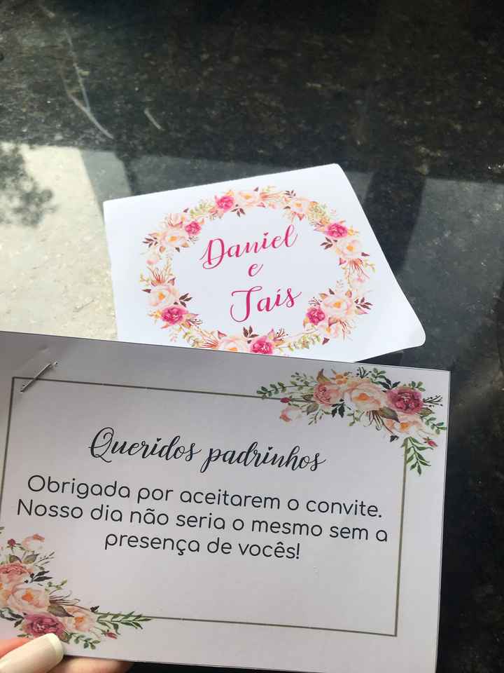 Convite de padrinhos - 3