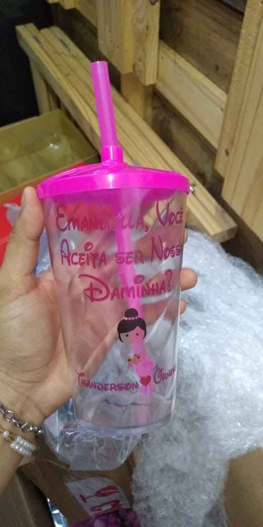 copo convite daminha