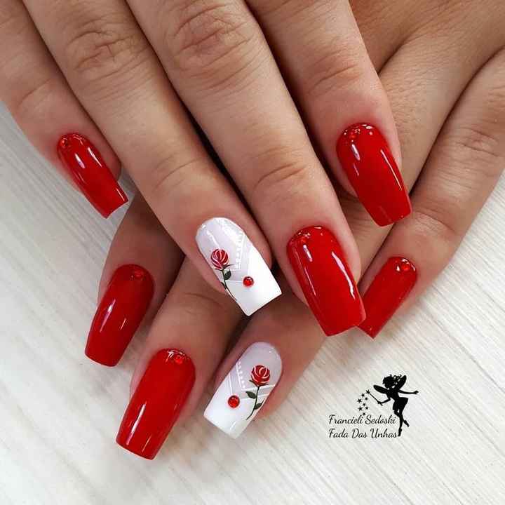 Unhas vermelhas pro casamento 🥰❓ - 1