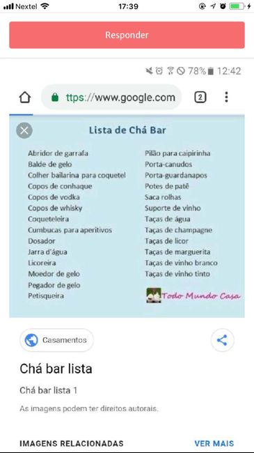 Lista de presente #chá de panela - 1