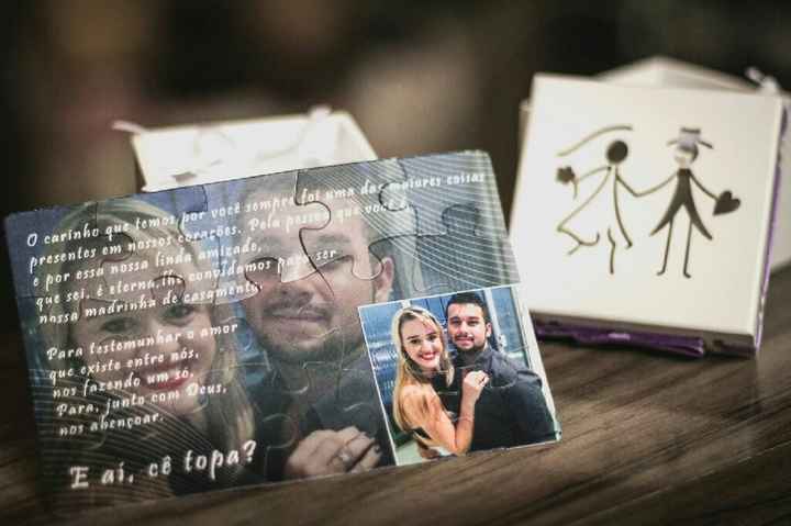 Convites de padrinhos e madrinhas - 1