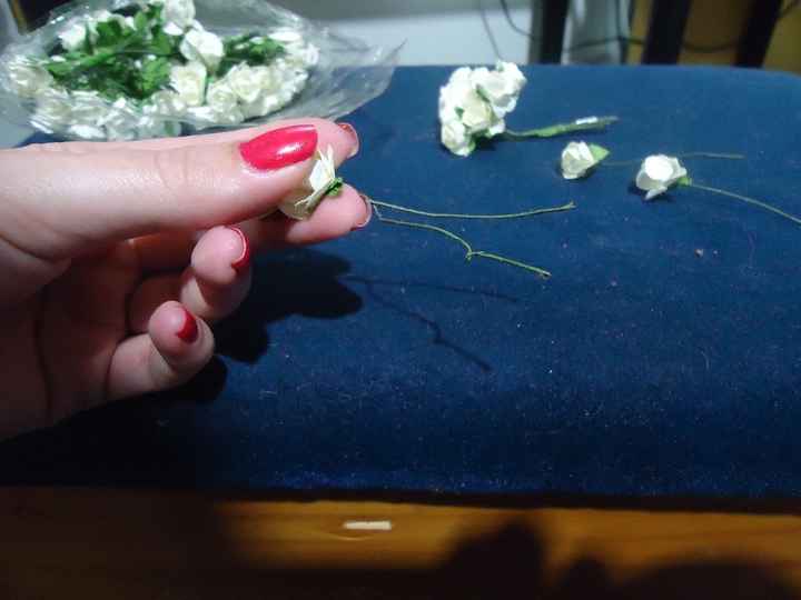 Coroa de flores Diy - Casamento Carol e Carlos