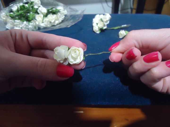 Coroa de flores Diy - Casamento Carol e Carlos