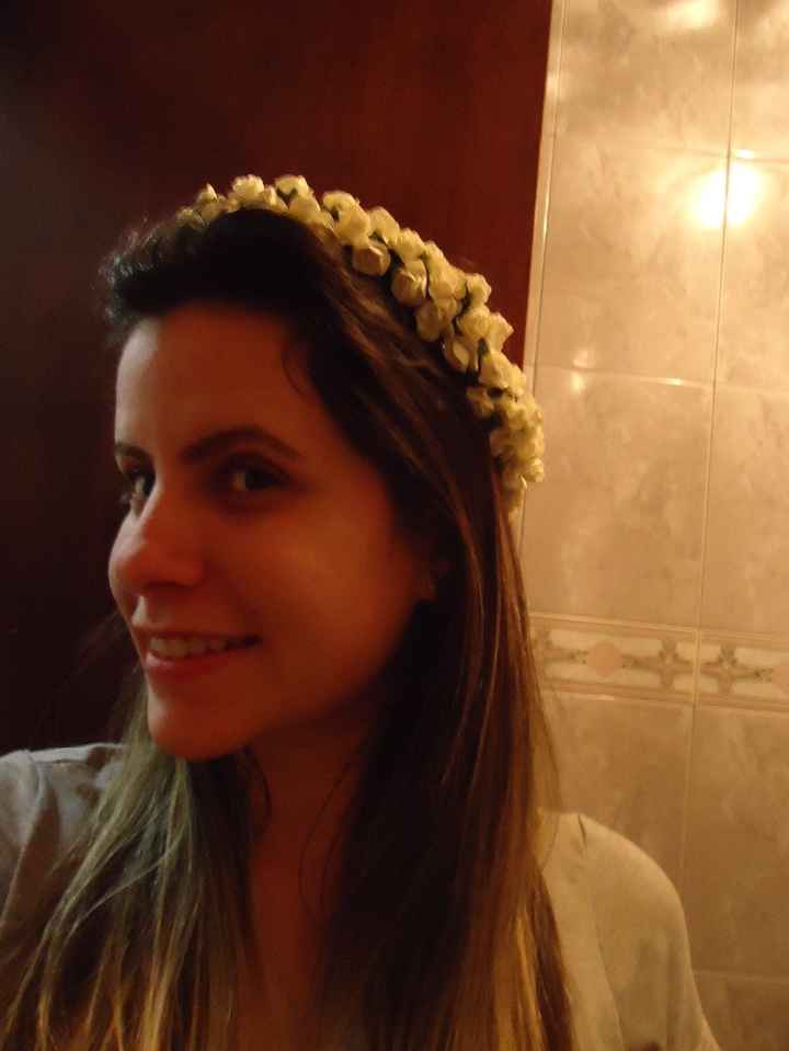 Coroa de flores Diy - Casamento Carol e Carlos