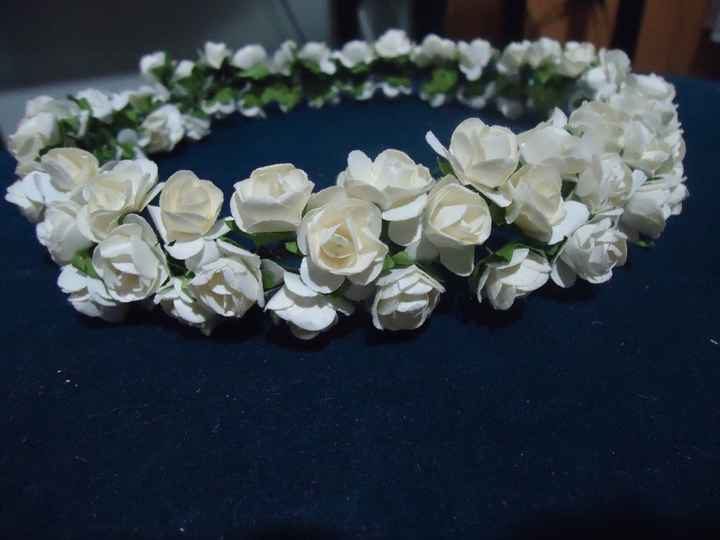 Coroa de flores Diy - Casamento Carol e Carlos