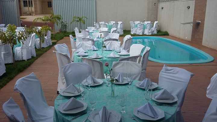 Decoração - Toalhas de mesa - Casamento Carol e Carlos