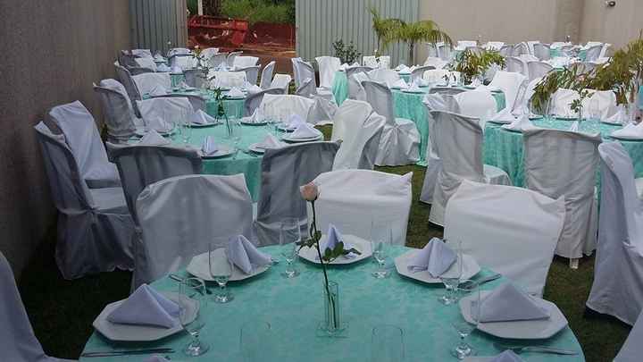 Decoração - Toalhas de mesa - Casamento Carol e Carlos