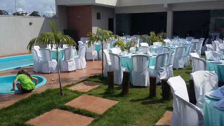 Decoração - Toalhas de mesa - Casamento Carol e Carlos