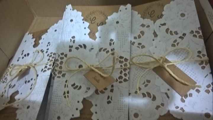 72 dias - Convite diy kraft + doillies- passo a passo - Casamento Carol e Carlos