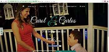 5 mil visualizações no nosso site de casamento - Casamento Carol e Carlos