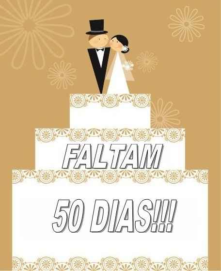 50 dias! - Casamento Carol e Carlos