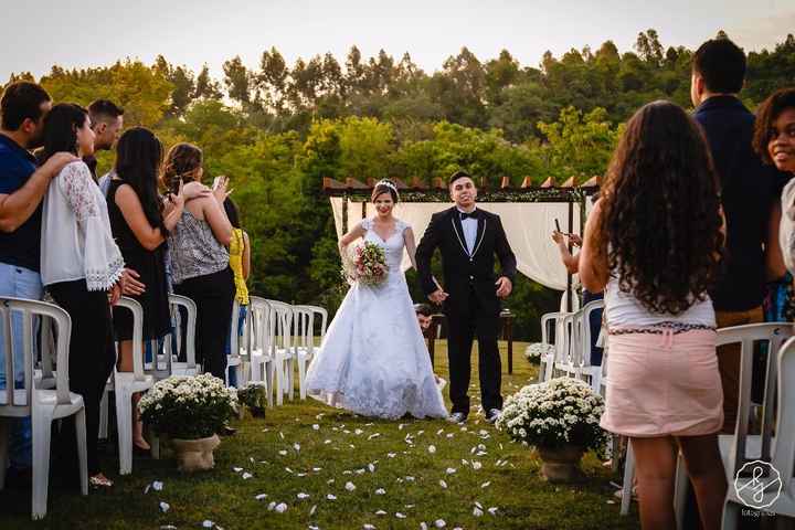 Meu vestido de noiva - Casamento Carol e Carlos