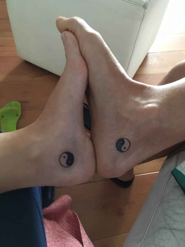  Tatuagem com o amor! 👰🏻🤵🏻❤️ - 1