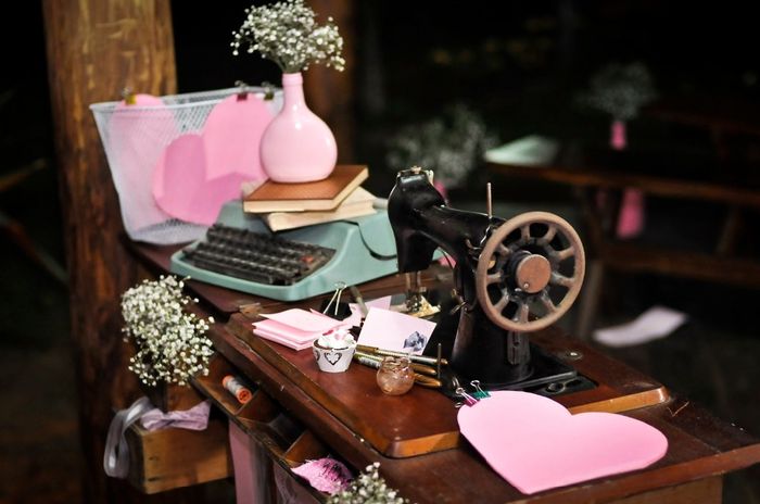 Inspira&ccedil;&atilde;o - M&aacute;quina de escrever na decora&ccedil;&atilde;o