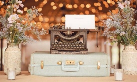 Inspira&ccedil;&atilde;o - M&aacute;quina de escrever na decora&ccedil;&atilde;o