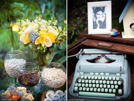 Inspira&ccedil;&atilde;o - M&aacute;quina de escrever na decora&ccedil;&atilde;o