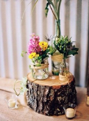 Inspira&ccedil;&atilde;o - Tronco de arvore na decora&ccedil;&atilde;o