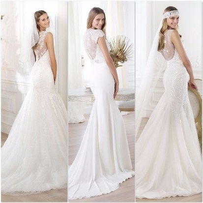 Inspire-se vestido de noiva com detalhe nas costas