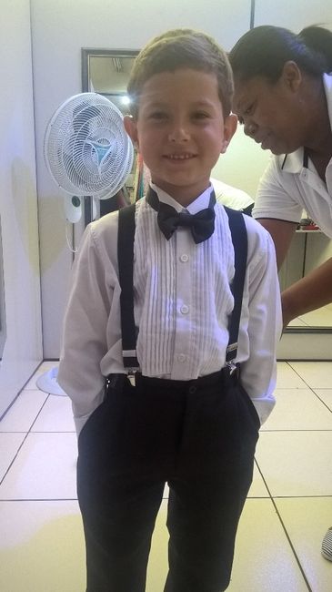 59 dias - terno pai da noiva e roupa do pagem - Casamento Carol e Carlos 