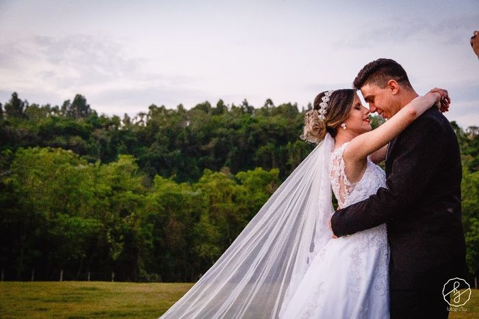 Meu vestido de noiva - Casamento Carol e Carlos