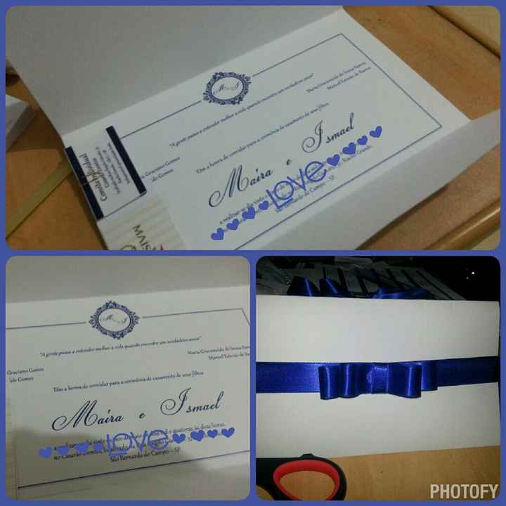 Nosso convite de casamento - 1