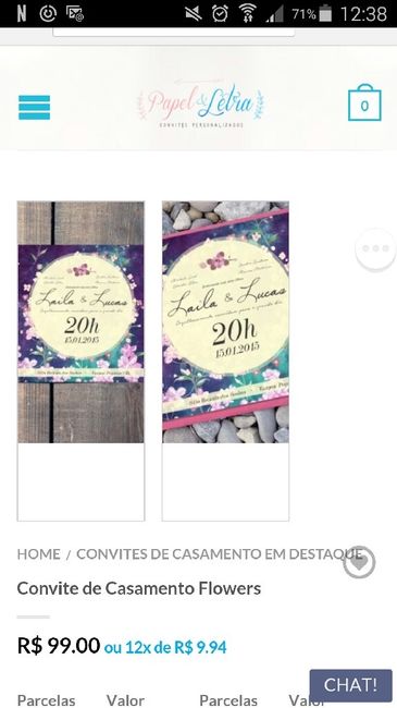 Meus convites ficaram prontos!!!! - 2