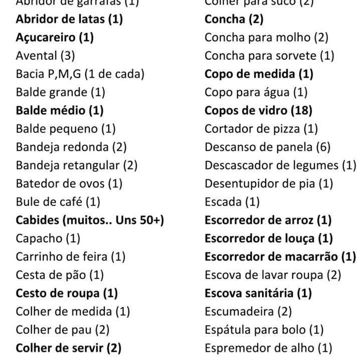 Chá de cozinha - 1