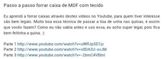 youtube como cobrir caixas de mdf