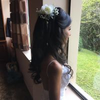 após a maquiagem e cabelo