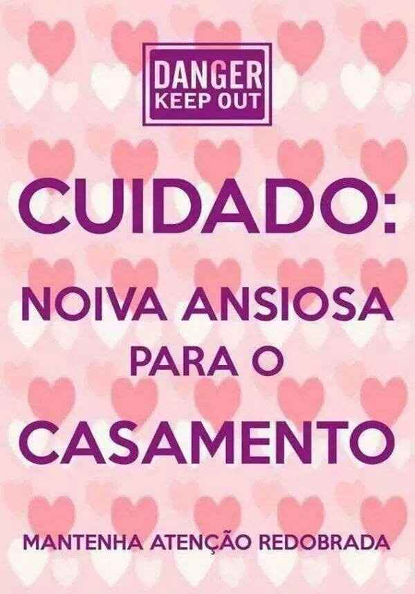''Noivinha ansiosa na área''