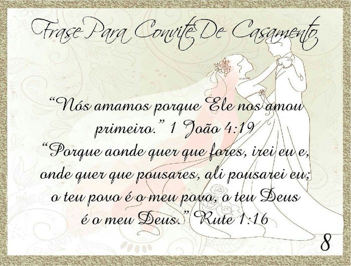 Textos para convites de casamento. - 2