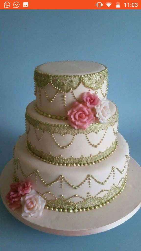 Meu bolo de casamento será______. - 1