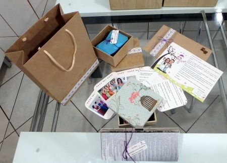 Caixa padrinhos convite criativo