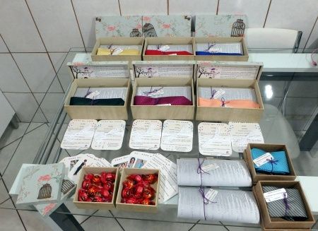 Caixa padrinhos convite criativo