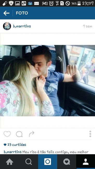 A primeira foto com o seu futuro marido - 1