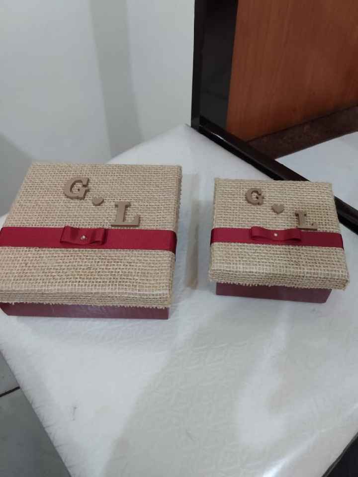 Caixinha de convite para padrinhos prontas!!! - 6