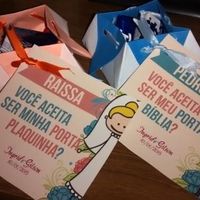 convite para damas e pajens