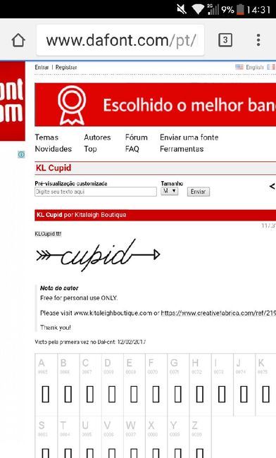  Fonte para convite - 1