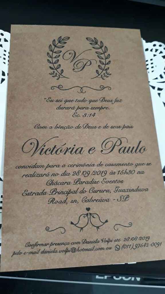 Meu convite de casamento - 1