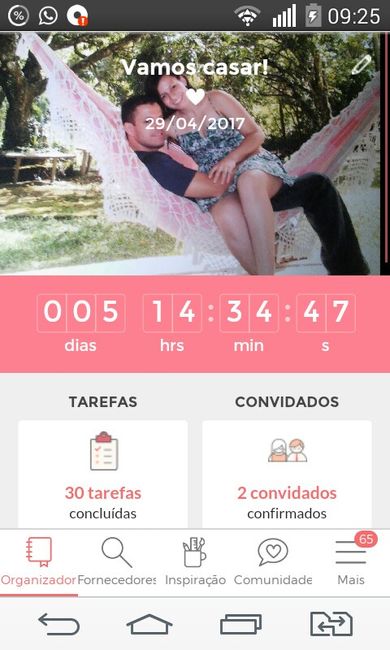 Quantos dias faltam para o seu casamento? - 1