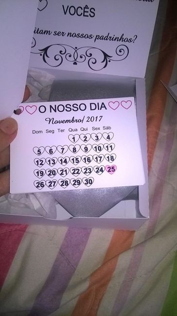 Convite Padrinhos Manual