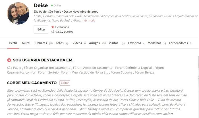 Usuária Destacada