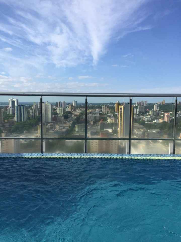 Vista da piscina