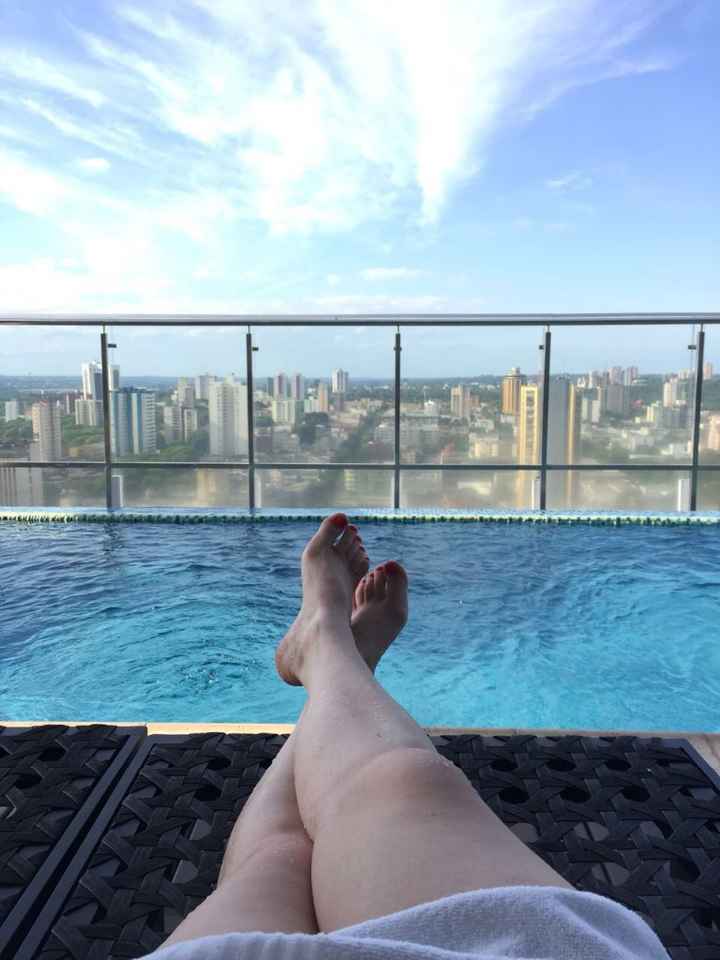 Vista da piscina 