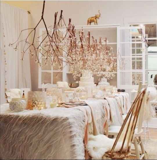 Por que não adicionar detalhes na decoração de galhos?